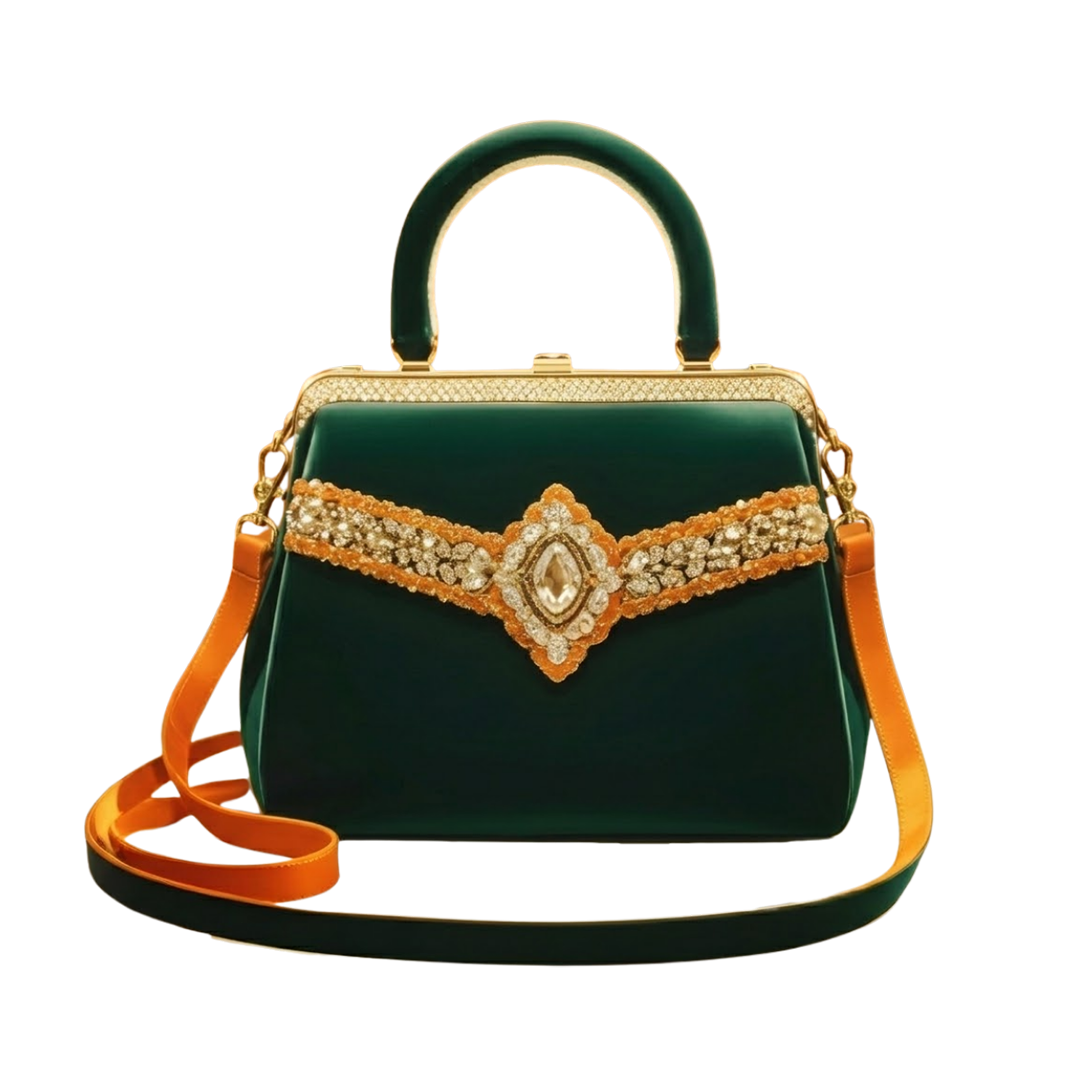 Emerald Jewel Satchel